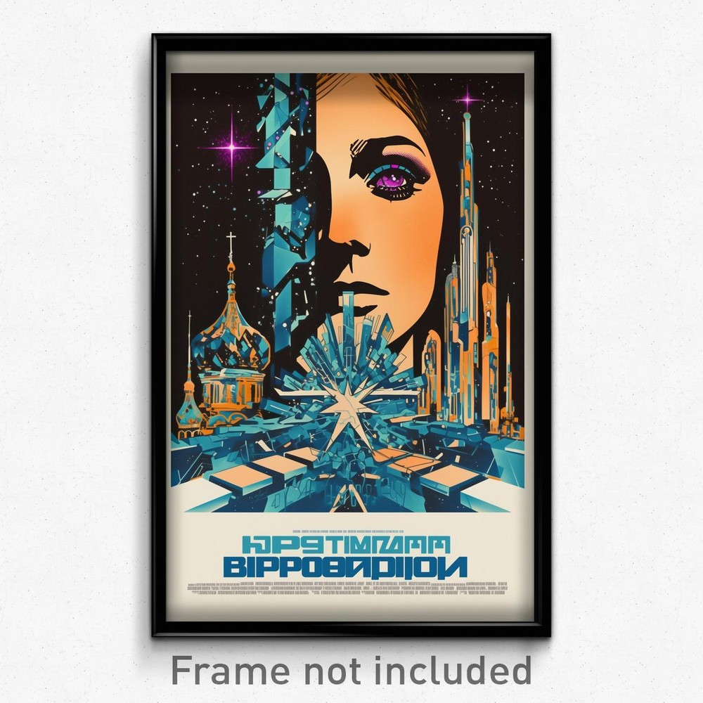 Russian Film Art Print - Monumental American Architecture Movie Poster