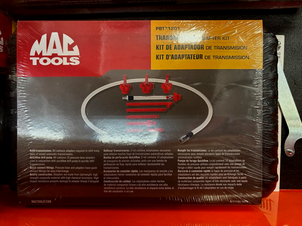 Mac Tools PBT71201 Transmission Adapter Kit for Professional Mechanics