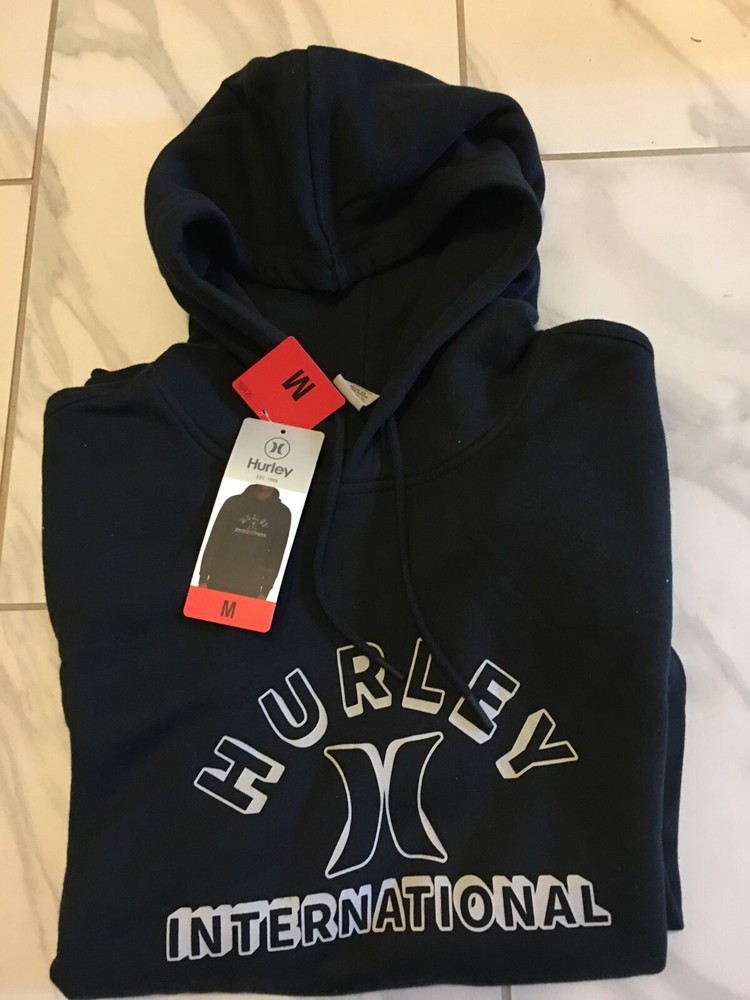 Hurley International Men's hoodie sweatshirt, Size Medium, Black, New