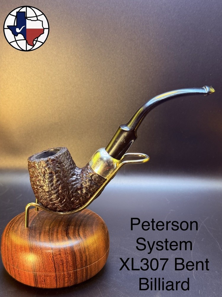 Vintage Peterson System XL307 Bent Billiard Tobacco Pipe