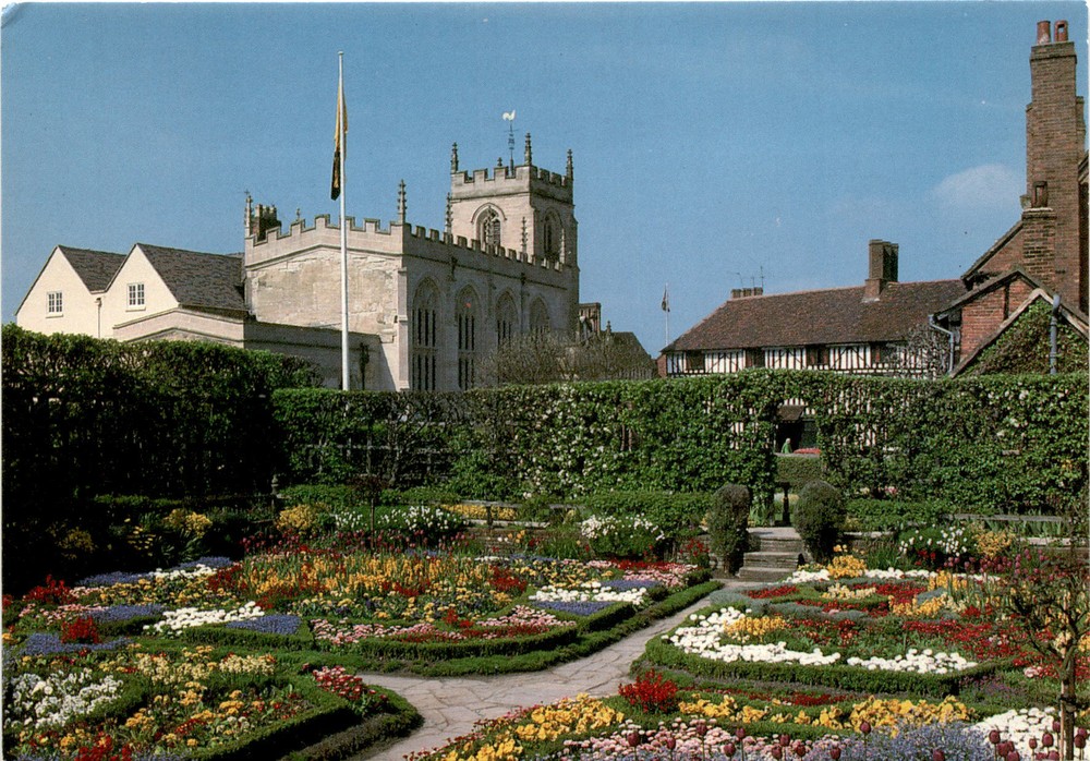 Jarrold & Sons Ltd, Norwich, Elizabethan Knott Garden, New Place, Postcard