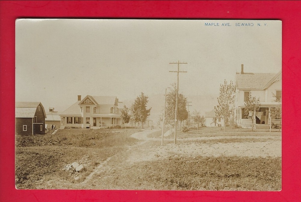 RPPC 1909 Maple Avenue, Seward, New York