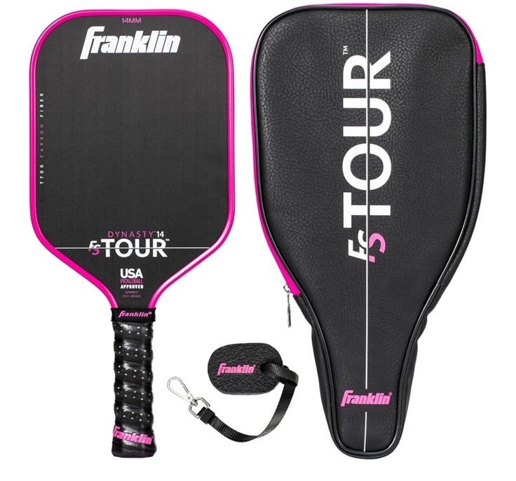 Franklin Sports Pro Pickleball Paddle Set - FS Tour Carbon Fiber for Enhanced Performance