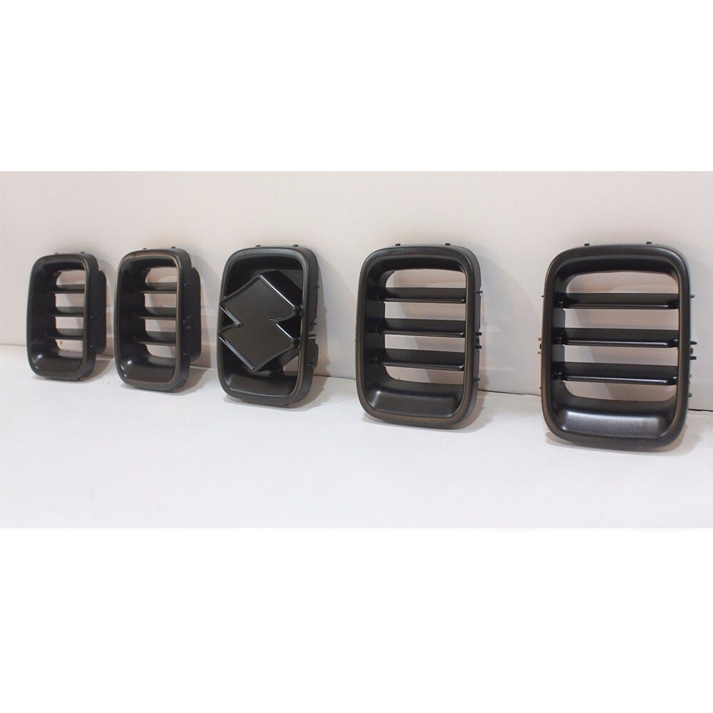 Front Grille Grill 1SET Fits For SUZUKI Jimny 3DR SUV 2002-2011 All Black