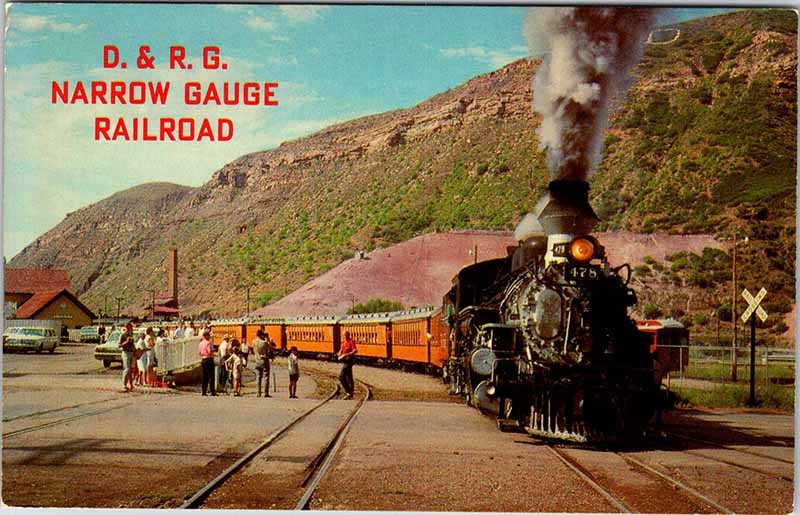 Postcard TRAIN SCENE Silverton Colorado CO m/09 AK8837