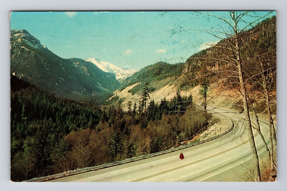 WA-Washington, US Highway 10, Aerial Scenic View, Vintage Postcard