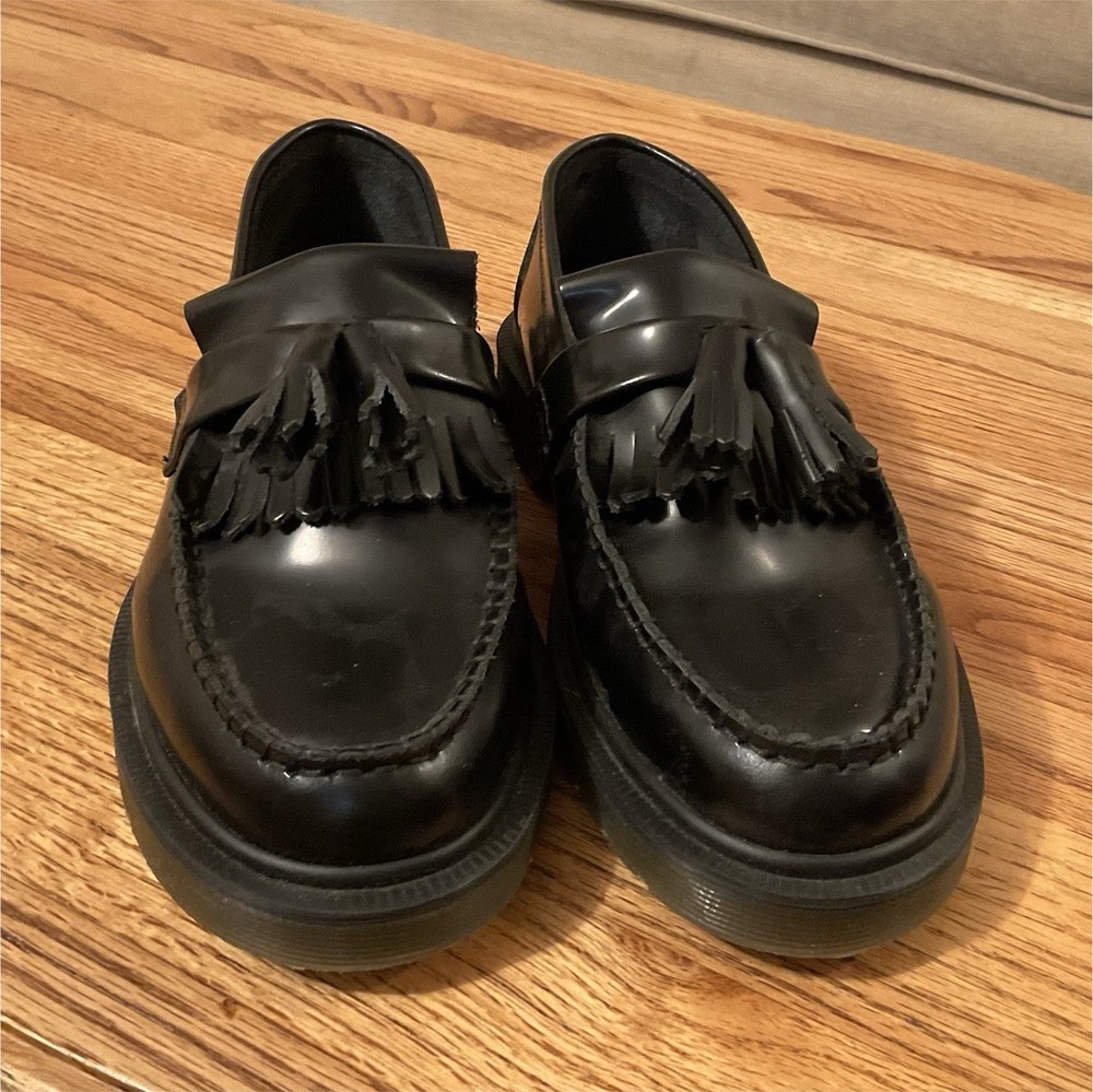 Dr. Martens Adrian Black Tasseled Leather Loafer Men's Dress Shoes