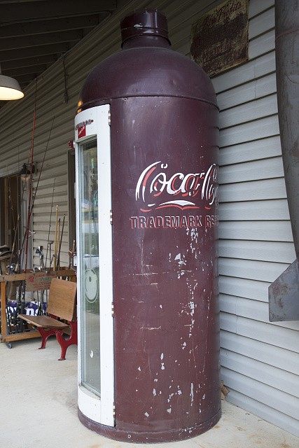 Maggie Valley North Carolina 2017 Coca-Cola Vintage Gas Pump Rock Shop