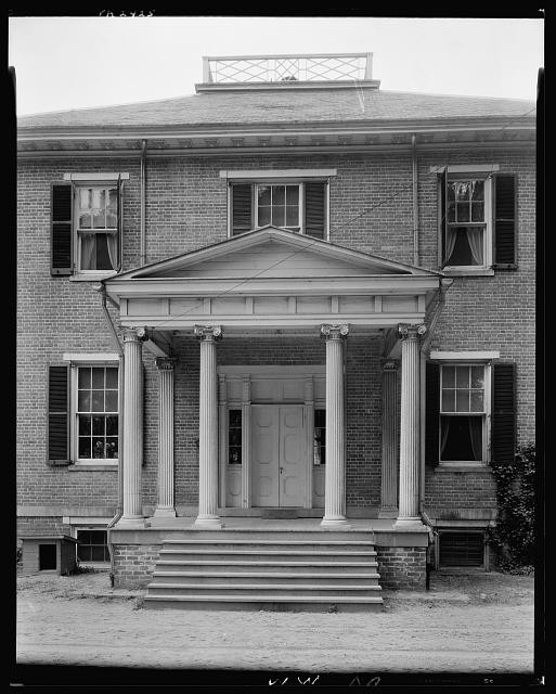 Upper Brandon Prince George County Virginia 1931 Plantation House Porch
