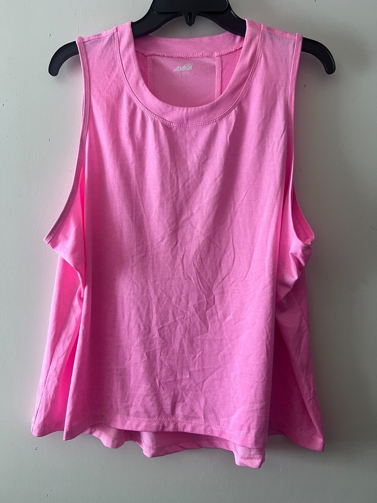 Avia Athletic Sleeveless Shirt Hot Pink Active Performance Women's Size XXL
