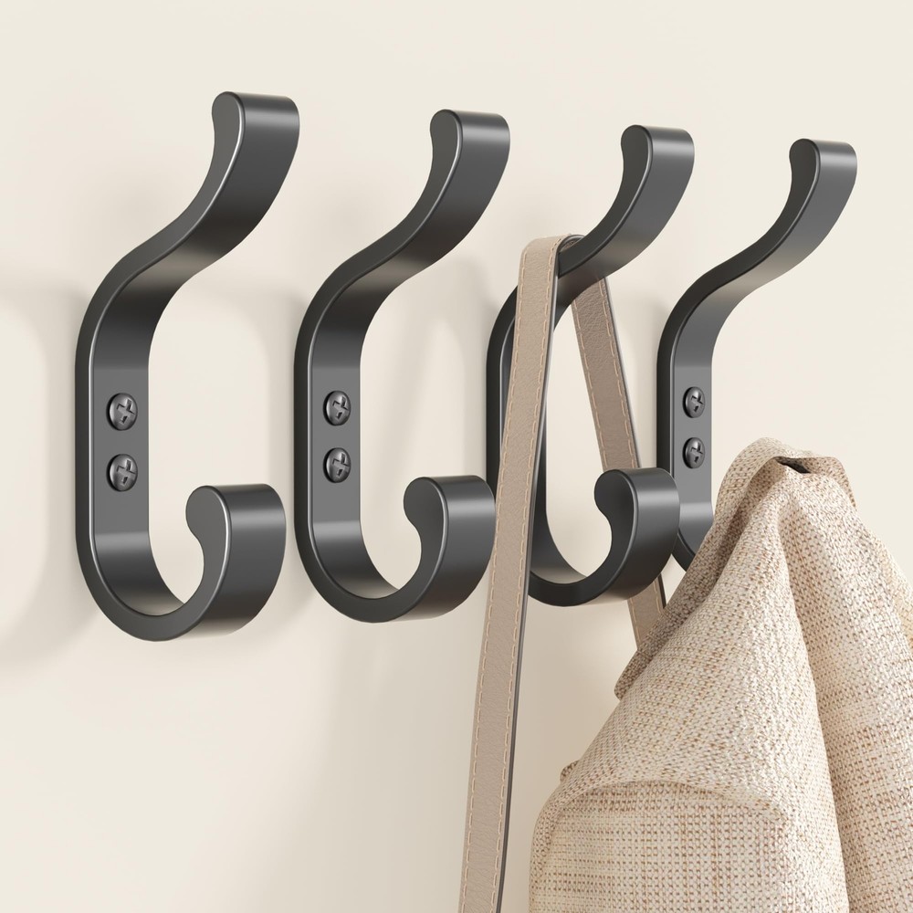 Coat Hooks Wall-Mount Coat Hanger - Wall Hooks for Hanging Heavy Duty,Hold 30...