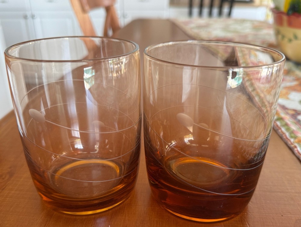 Lenox Crystal TUSCANY SEASONS Amber - Double Old Fashioned 4 1/8