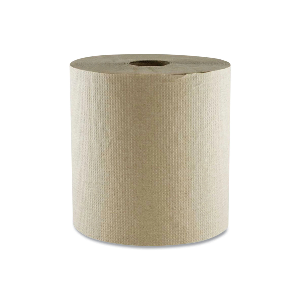 Hard Wound 1 Ply Kraft Towel 8x700 ft 6 per Carton