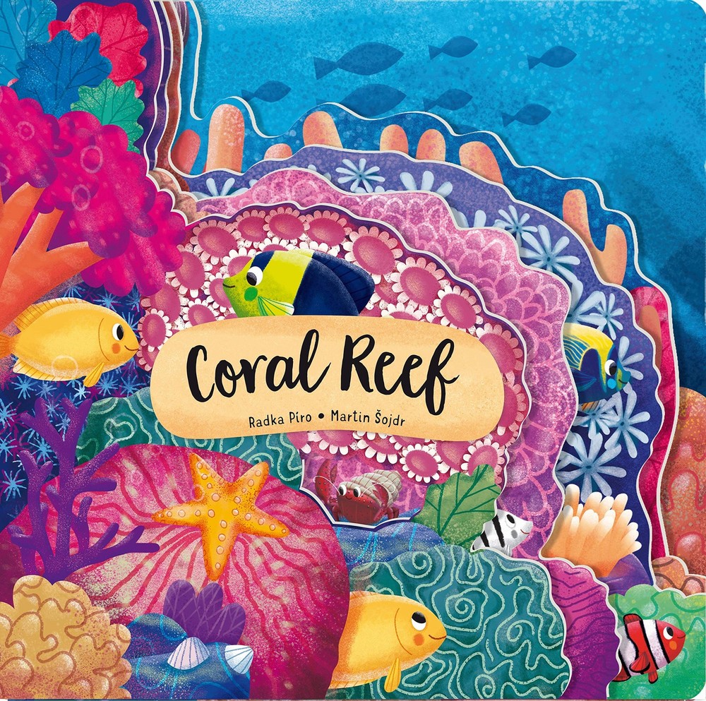 Discovering the Secret World: Coral Reef (Happy Fox Books) Board Book Teaches K,