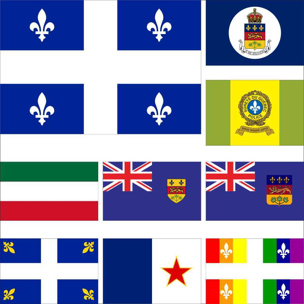 Canada Quebec Flag Police Lieutenant-Governor Patriote Movement Carillon FLQ