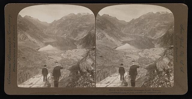 Photo:Merok on the beautiful Geiranger Fjord, Norway 1905