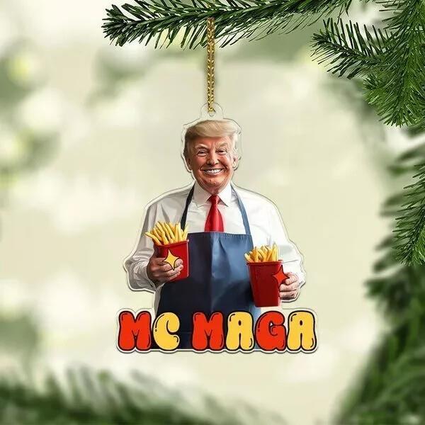 Donald Trump MAGA Christmas Ornament  Donald Trump 47th President Ornament Gift
