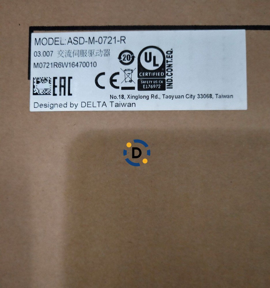 New DELTA ASD-M-0721-R Servo Driver