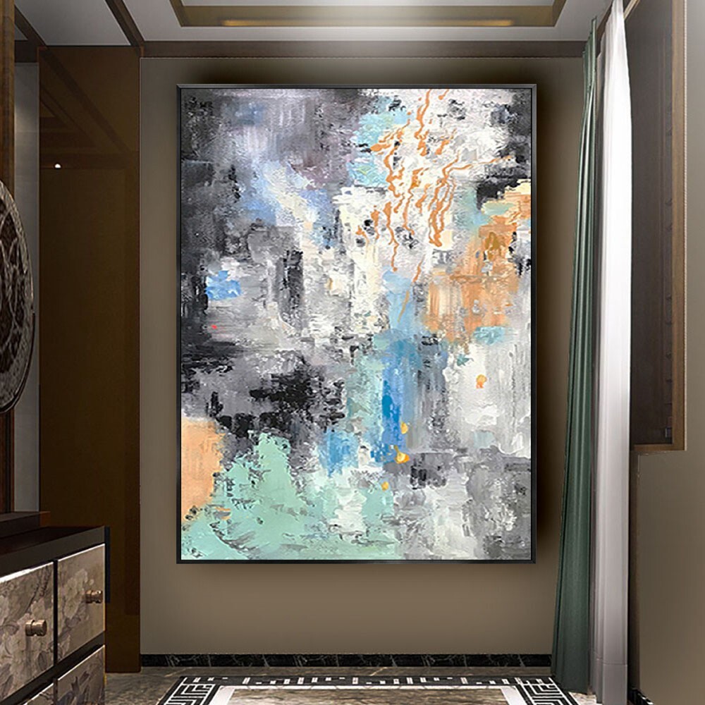 Modern Wall Decor Home Nordic Hand Painted Abstract Oil Painting Palette