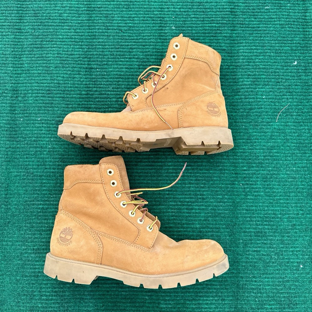 Timberland 6 Inch Waterproof Boots in Wheat Nubuck for Men Size 10.5