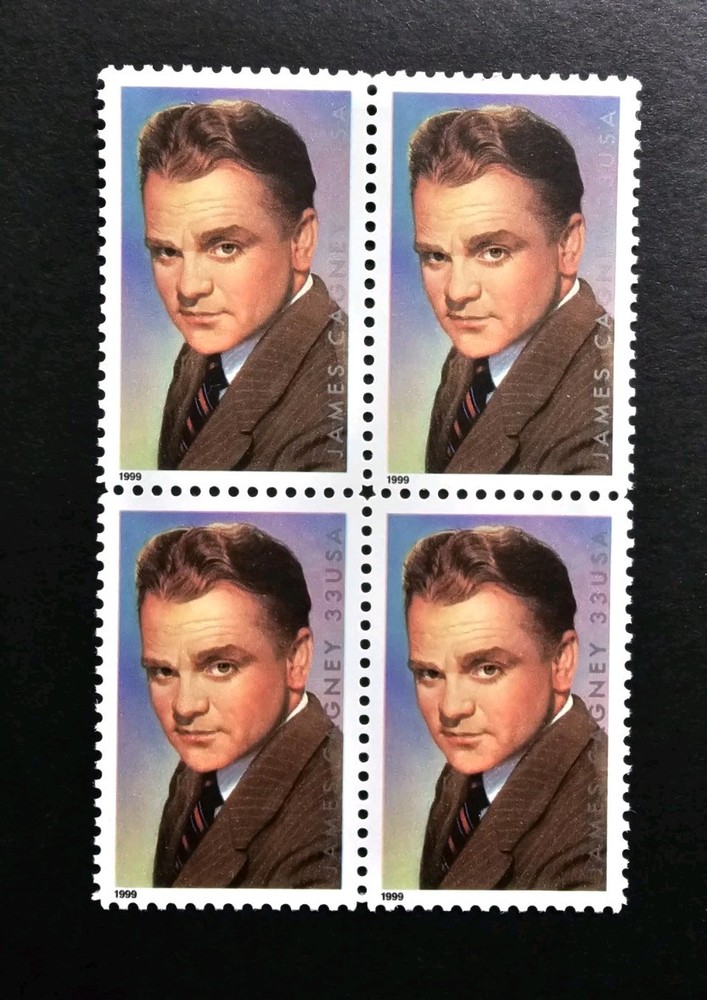 U.S. Stamps SC #3329 James Cagney 33¢ Plate Block 4