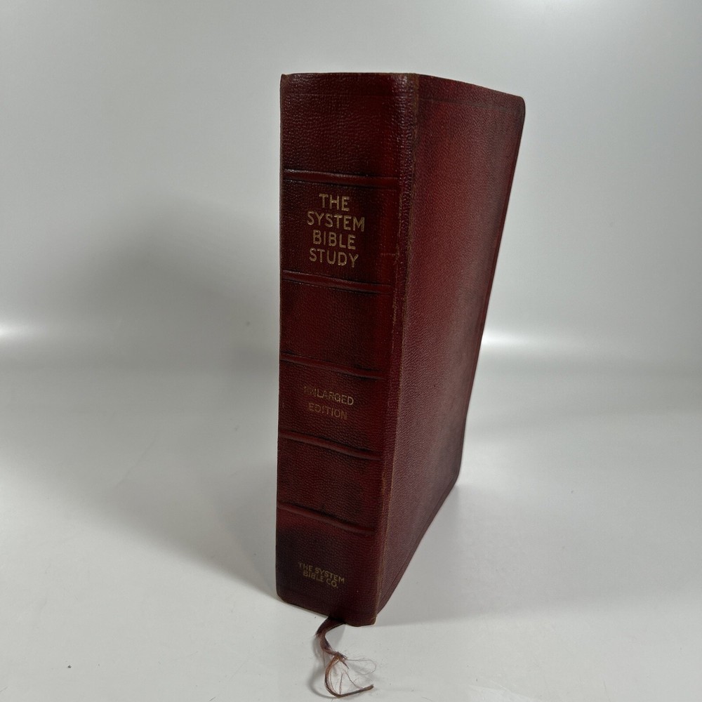 The System Bible Study Enlarged Edition Of 1955 Kjv System Bible Co. Leather