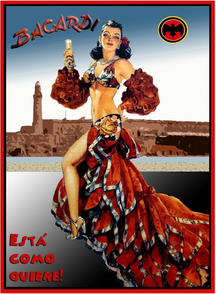 4327.Cuban dancer in front of Morro.POSTER.Interior design home art.Rumbera