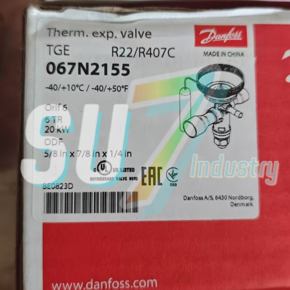 Danfoss 067N2155 TGE thermostatic expansion valve# 1pcs  New  In Box