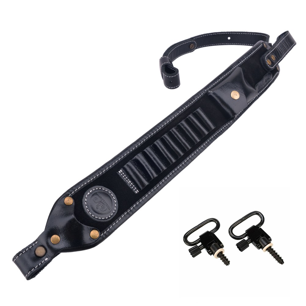 Buffalo Rifle Two Point Sling Gun Shoulder Straps with Cartridge Shell Holder