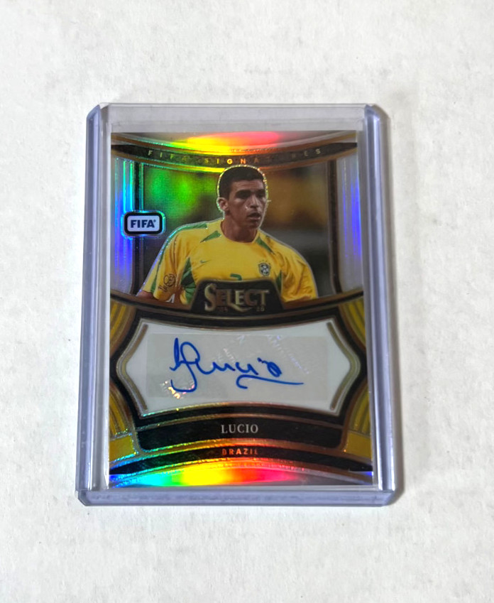 2024-25 Panini Select FIFA LUCIO Auto Silver Prizm Signatures SP Brazil #S-L