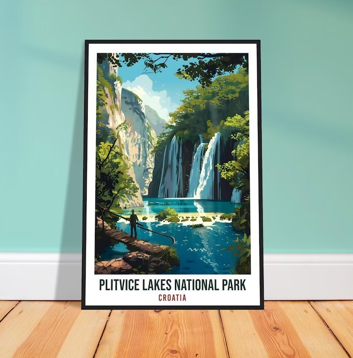 Explore Plitvice Lakes Croatia National Park Wall Art for Travel Enthusiasts