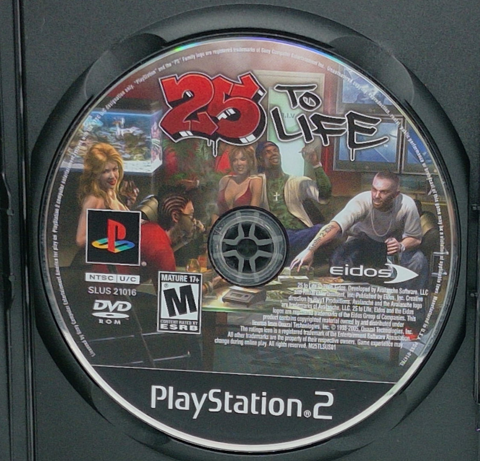 25 to Life (Sony PlayStation 2, 2006) - Disc Only & Tested