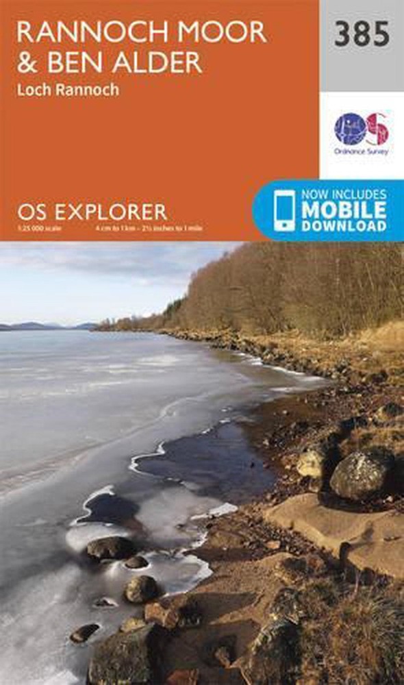 Rannoch Moor and Ben Alder by Ordnance Survey Folded Book