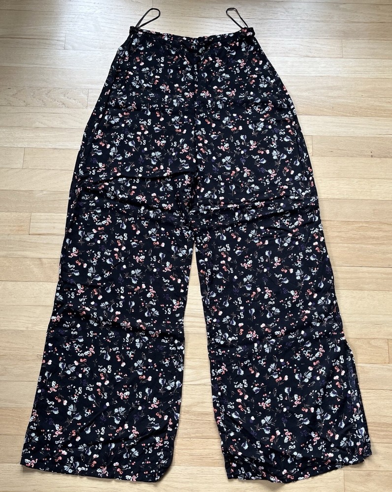 Long Tall Sally Side Zip Open Ankle Floral Pant Size 10