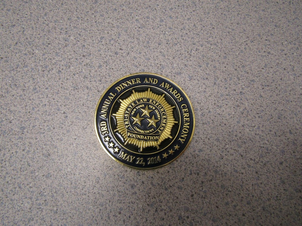 CHALLENGE COIN TRI STATE LAW ENFORCEMENT NEW YORK CONNECTICUT NEW JERSEY IMPERIA
