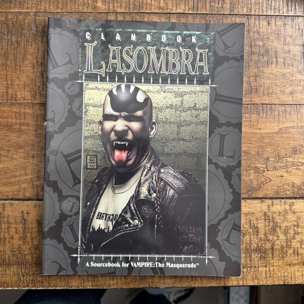 Clanbook Lasombra Vampire The Masquerade White Wolf RPG 1996 Book