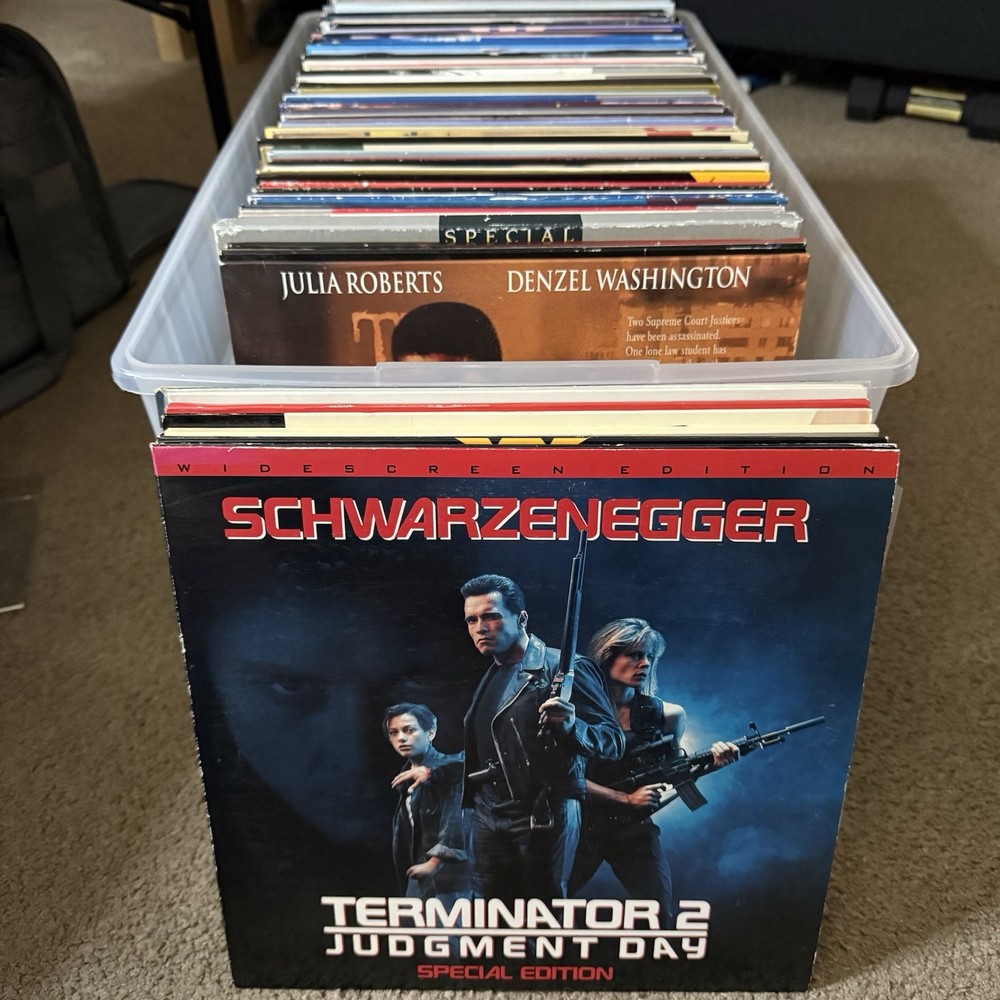 100 LOT Laserdisc LD VIDEO DISCS GREAT MOVIES DRAMA COMEDY ACTION COLLECTION