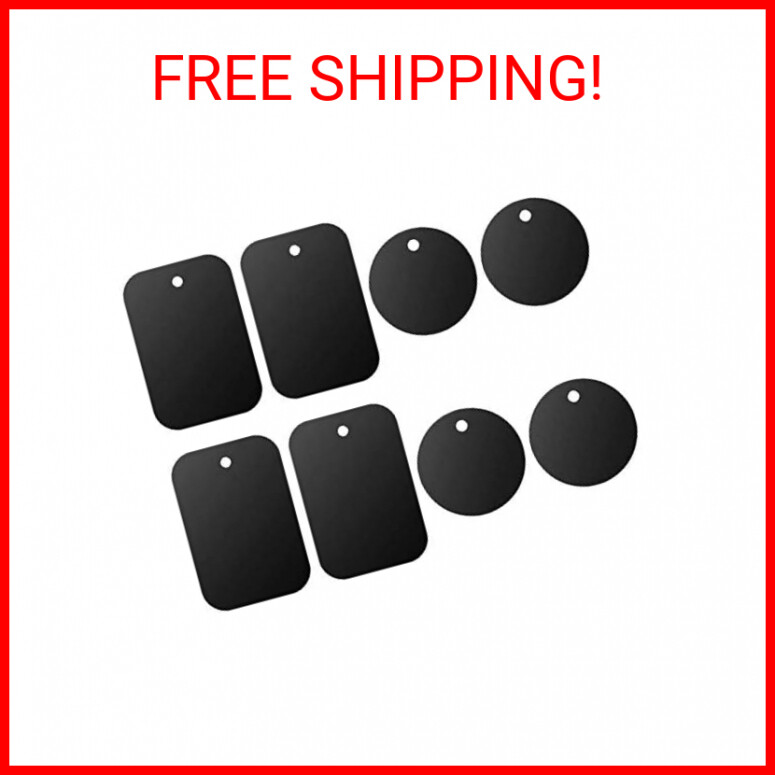 DSTELIN Universal Metal Plate 8 Pack for Magnetic Phone Car Mount Holder Cradle