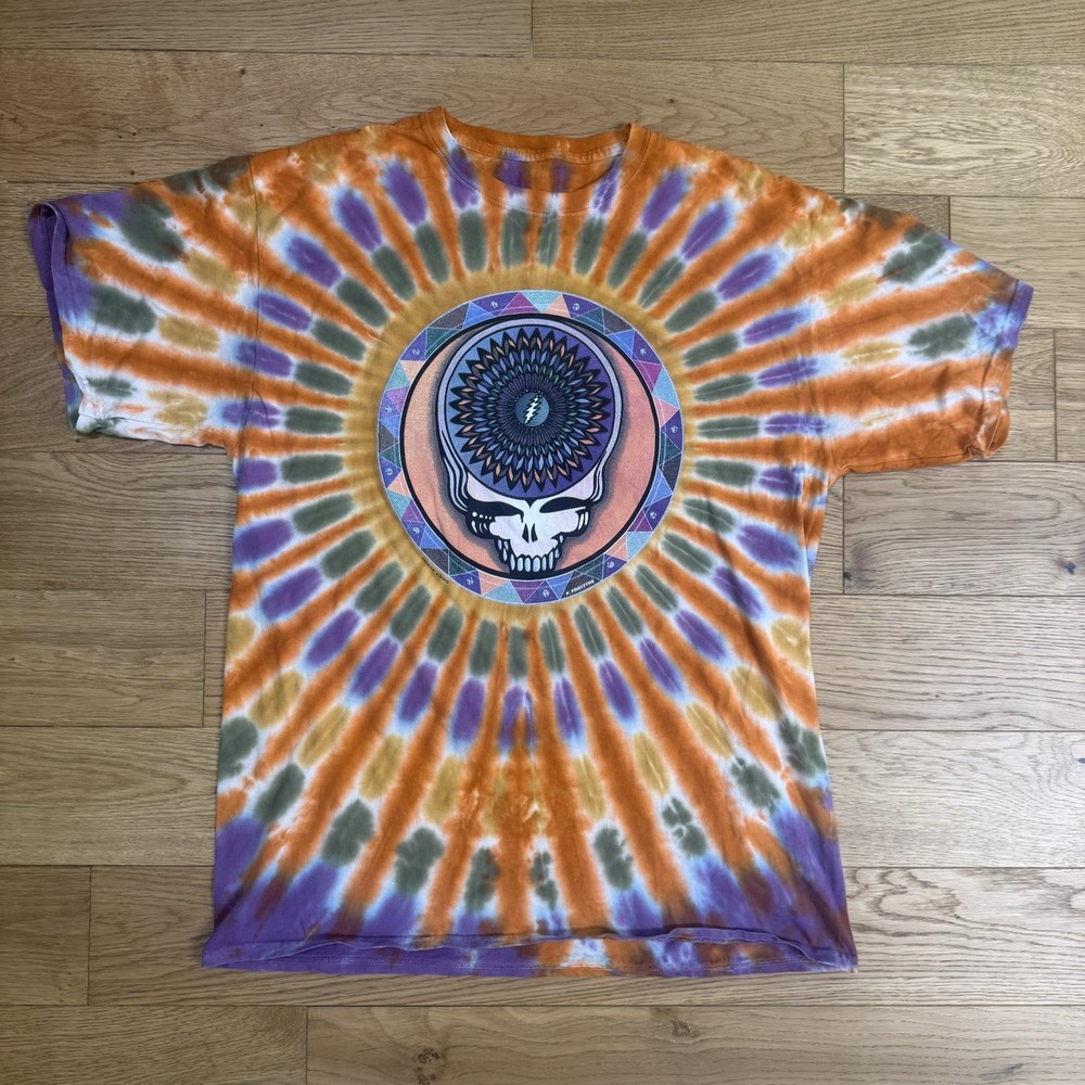 VTG 1995 Grateful Dead Summer Tour Tie Dye Peter Forsythe 2 Sided Shirt Size XL