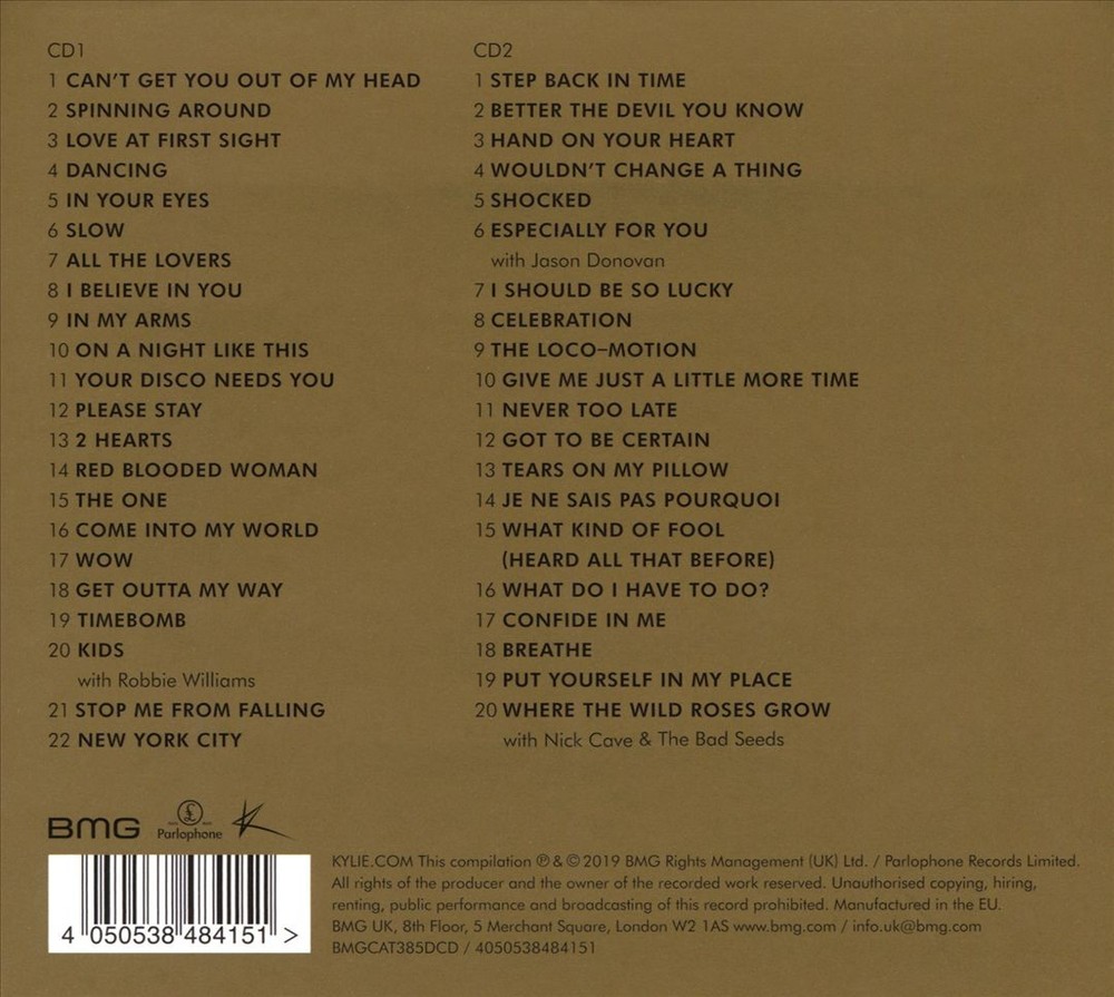 Kylie Minogue Step Back In Time: The Definitive Collection New Cd