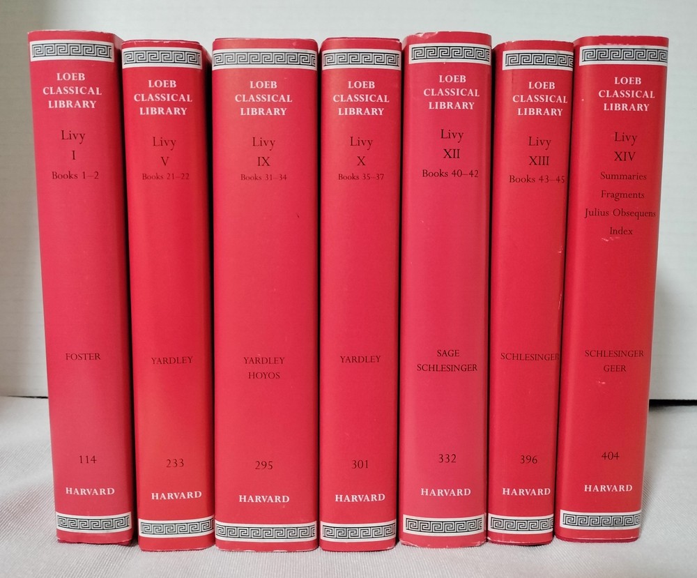 Livy History of Rome & Others 7 Volumes Loeb Classical Library Harvard Fast Ship
