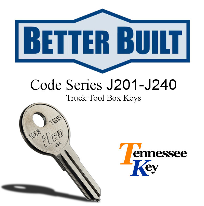 Better Built Truck & Toolbox Keys Series J201-J240 - Choose Your Code