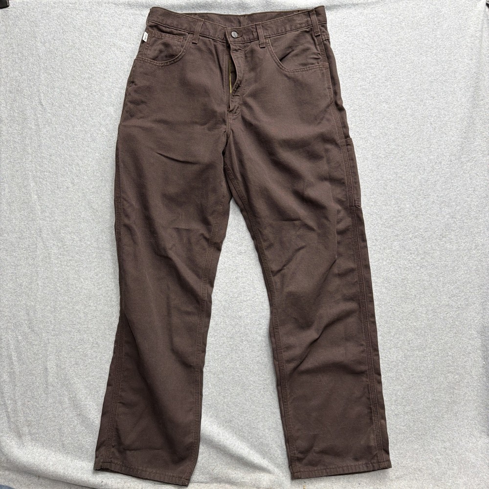 Carhartt Men's Flame Resistant FR Pants, Size 34x32, Brown, Loose Fit