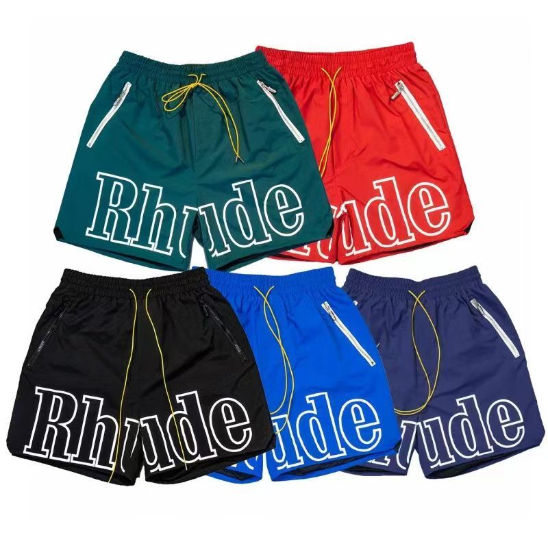 Rhude Mens Basketball Shorts Breathable Fitness Beach Pants