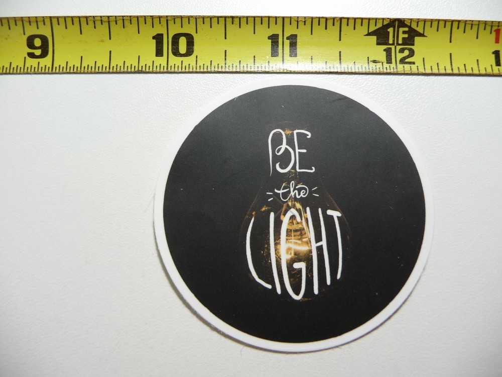 Christian Faith Decal Sticker - Be the Light in Darkness Church Religious Art
