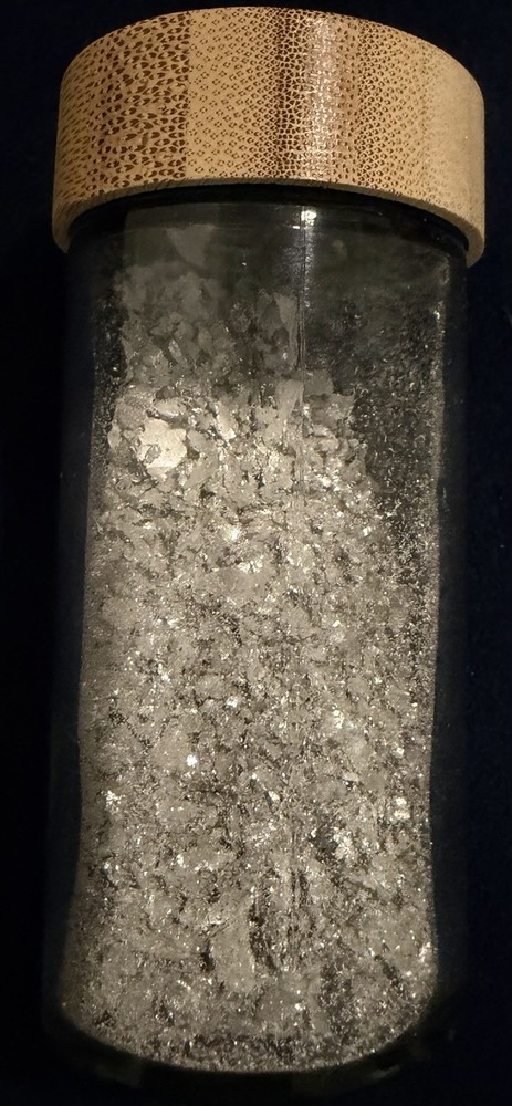 .999 Fine Double Refined Silver Crystals 99.99% Pure.  1 Troy Oz (31.10g)
