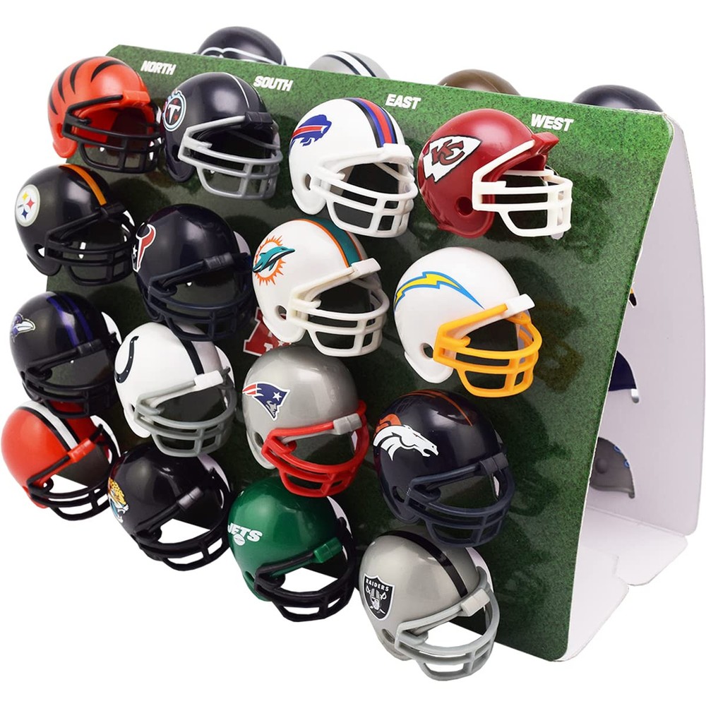 Riddell 32 Piece NFL Helmet Tracker Set - Gumball Size Helmets - All NFL Curren