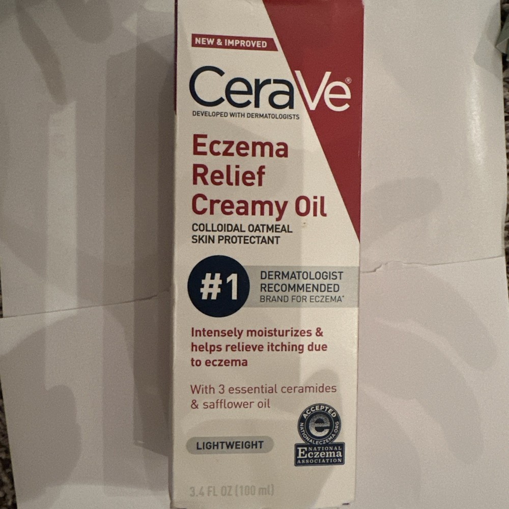 CeraVe Eczema Itch Relief Creamy Oil with Colloidal Oatmeal 3.4 oz