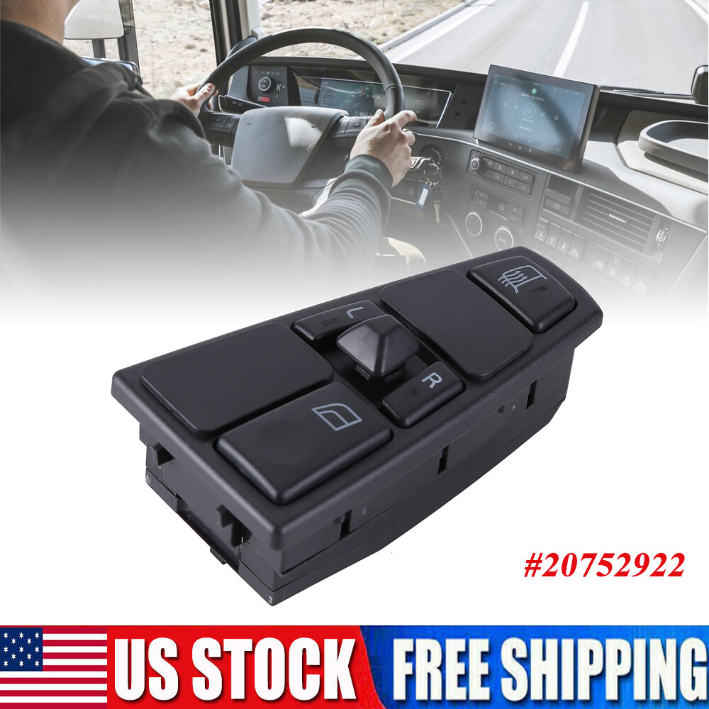 BLACK ELECTRIC POWER WINDOW MIRROR SWITCH CONTROL 20752922 FOR VOLVO TRUCK 07W27