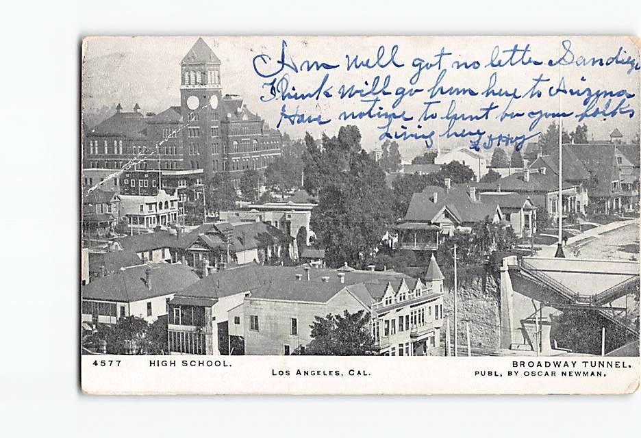Postcard City View of Los Angeles California USA